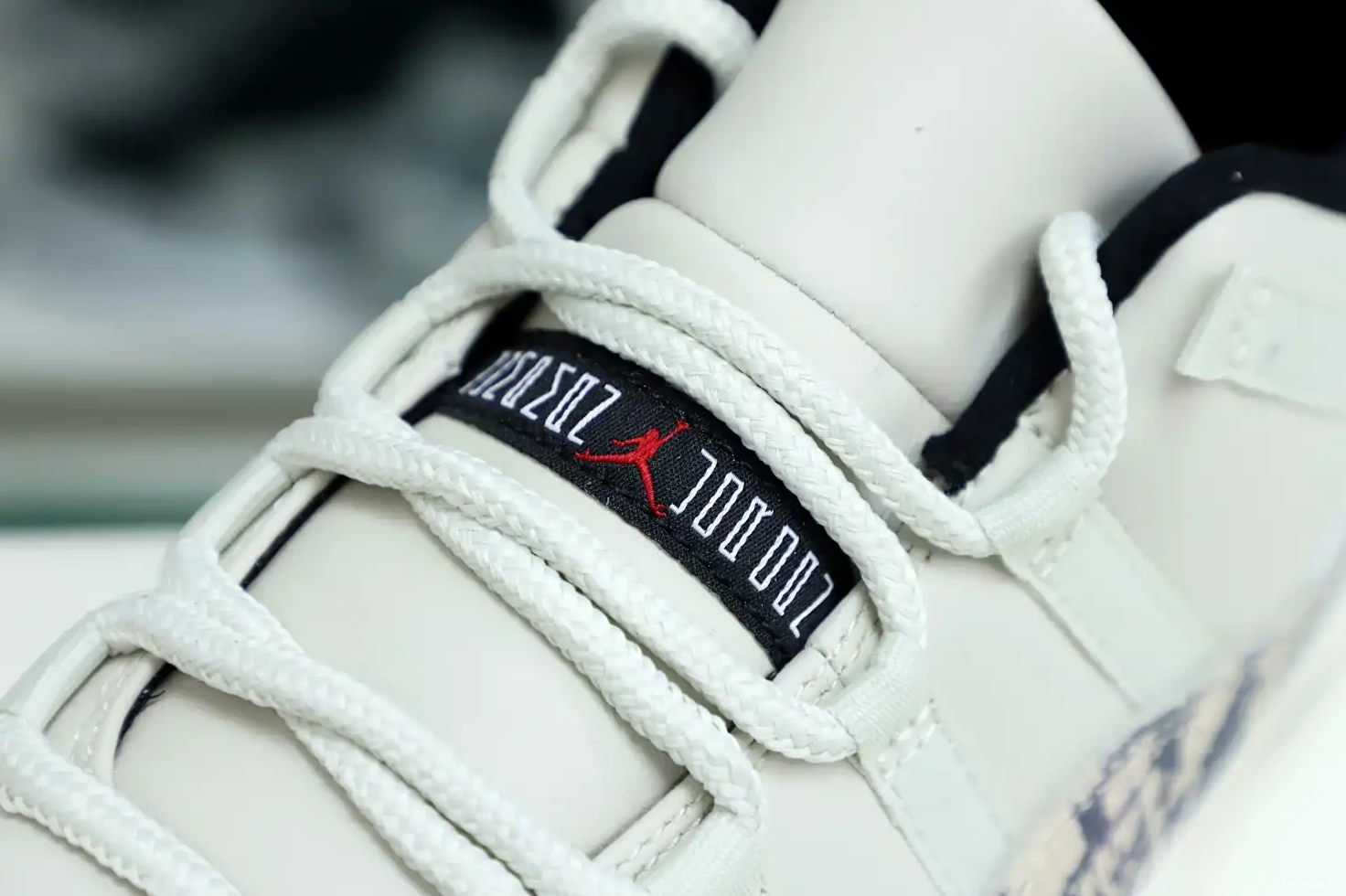 LOW Kimikick JORDAN AIR 11 SNAKESKIN LIGHT BONE 0610